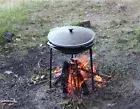 Asian cast iron cauldron with cast iron lid 10 liters. Thickness 3.8 mm