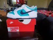 NIB- NIKE DUNK LOW BG - DUSTY CACTUS/THUNDER BLUE - GS size 4.5 # HF4794 345