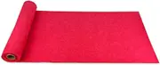 Soft Felt Fabric, 2.5m×40cm Large Size Felt Sheet, 1.4mm Thickness Soft Felt Carpet Runner for Party, Felt Carpet Rug for Event and Ceremony (Red Color)
