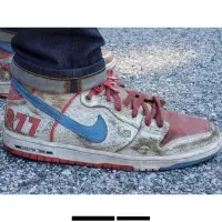 在飛比找Yahoo!奇摩拍賣優惠-Nike Dunk SB High P 白紅藍 保時捷 經典