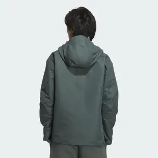 【adidas 愛迪達】外套 男款 運動外套 風衣外套 亞規 TH MH WV JKT 軍綠 IT3952