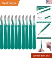 Individually Packaged 10 PCS Sharp Scalpel Blades with ABS Handle - Eco-Friendly