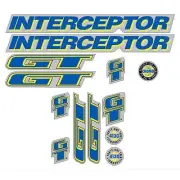 GT - 1992 Interceptor - Chrome - decal set - Old school bmx