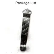 Carbon Fiber Back Clip Pocket Knife Clip for Spyderco Paramilitary 2 DIY Tool j