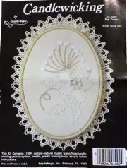 Candlewicking Kit Vintage Star Flower Embroidery Hoop Lace DIY NeedleMagic