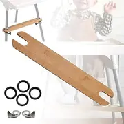 [TLBB] High Chair Footrest, Adjustable Height Natural Bamboo Baby Highchairs Pedal, Suitable for IKEA Antilop High Chair Footstool