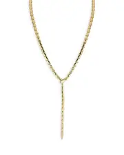 Aqua Serpent Lariat Necklace, 16 - Exclusive