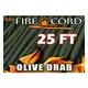 FireCord 火種傘繩/多地形迷彩色 (25呎)-# FIRECORD FC-OLIVEDRAB25