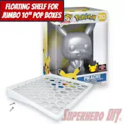 Box Floating Shelf for Jumbo 10" Funko Pops | Fits 10 inch Jumbo Pop boxes