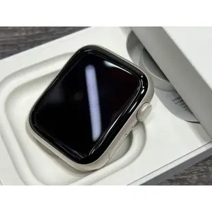 Apple Watch S9 45mm GPS 星光 客人續約用不到 保固到2024/10/16 有盒裝 有配件