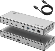 Thunderbolt 4 Docking Station, 98W PD, Single 8K or Dual 4K Display for MacBook