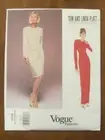 VOGUE PATTERN - 1708 LADIES DRESS OVERBODICE FRONT PLEATS SHAPED HEM 6-10 UNCUT