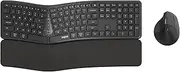 Rapoo I 8810ME Ergonomic 2.4GHz 1600DPI Wireless Keyboard and Mouse - Black