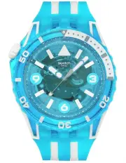 [Swatch] Fire SSCU09S100 Watch in Blue