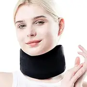 Neck Support Brace - Adjustable Soft Neck Support Foam Brace - Foam Cervical Collar, Soft Neck Support for Women & Men, Keeps Vertebrae Stable, Relieves Neck and Spine Pressure