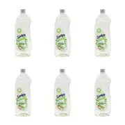 6x Sunlight Dishwashing Liquid Dish Soap Nature Mineral Salt & Aloe Vera 900ml