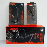 Lycan Gaming Bundle Titan Microphone Arm Gamma Stand Legacy Microphone Brand New