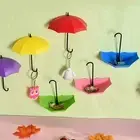 3Pcs Creative Umbrella Hook Clothing Hanger Self-Adhesive Wall Hook Storage Rack