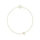 14k Yellow Gold .05 CTW Natural Diamond Initial G 6-7" Bracelet Gift for Mother