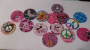 Pre Cut One Inch Bottle Cap Images! PEACE AND SKULLS Free Ship