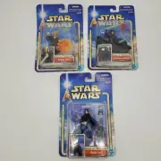 Star Wars Attack Of The Clones Boba Fett Siasee Tiin Luminara Unduli Lot of 3