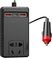 Veasbuu Power Inverter for Car | 220V Car Power Converter - Temperature Control Portable Charger Battery Adapter Plug for Vehicle RV Truck Laptop Camping