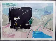 Eric Waugh "Rythm I" Original Hand Signed Mix Media on Paper Make Offer! L@@K!
