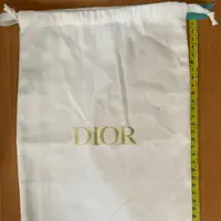 在飛比找蝦皮購物優惠-拾願*Dior 鞋袋 專櫃正品 白色金字Dior logo 