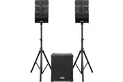 DJQUAKE2.1V2 DJ Quake Set Version 2 Incl 12" Sub Line Arrays Stand