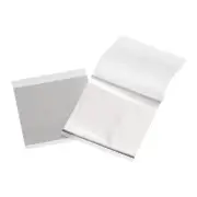 100pcs Leaf Sheets, 3.5" x 3.5" Foil Paper Sheets Light Champagne Silver