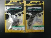 2 packs SPRO TARU BARREL SWIVELS #STRSB-7-12 QTY 12 per bag Size 7 TEST 70 LB