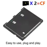 (Dual Port)TF To CF Card Adapter Dual Port Micro-SD/SDXC TF To Compact Flash Fit