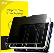 JETech Privacy Screen Protector for iPad Pro 11-Inch M4 (2024) with Easy Installation Tool, Anti-Spy Tempered Glass Film, 1-Pack