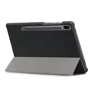 Tri-Fold Stand Tablet Case for Samsung Tab A S6 BLACK COLOR