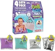 Glitter Gelli Baff Purple and Aqua from Zimpli Kids, 2 Bath Pack, Turns Water in-to Thick, Colourful Goo, Early Years Educational Science Goo Making Kit, Fidget Toy, 6614