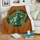 Army Blanket Throw Fleece Cozy Couch Sofa Plush Bedding Adult Kid Gift