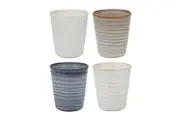4pc Ecology Ottawa Stoneware Glaze 250ml Espresso Latte Cup Water Drink Mug Set