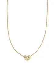 Kendra Scott Holland 14K Gold Plated Mixed Cut Stone Heart Pendant Necklace, 19