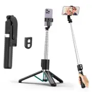 Portable Selfie Stick with Remote, Extendable Cell Phone Tripod for iPhone
