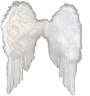 Sweidas WA2216WH Large Feather Angel Wings - White Large Feather Angel Wings - White