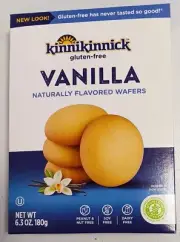 Kinnikinnick Gluten-Free Vanilla Wafer Naturally Flavored 6.3 Oz - Free Ship