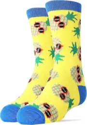 Oooh Yeah! Food Youth Crew Sock (Pineapple Dude)