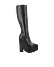 Versace Wedge High-Heeled Boots 35,38.5,37 Black