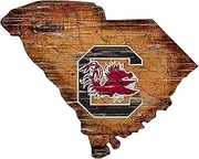 NCAA South Carolina Fighting Gamecocks Unisex University of South Carolina Mini Roadmap State Sign, Team Color, 12 inch