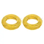 20AWG Gauge Stranded Hook-Up Wire PVC Tinned Copper Wire 30m/100ft Yellow