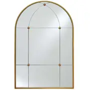 LVD Arched Metal 90cm Mirror Adalene Wall Hanging Decorative Display MED Bronze