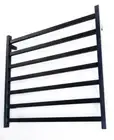 BLACK MATTE Non Heated Towel Rail rack Square towel ladder 1200mm wide 8 bar new