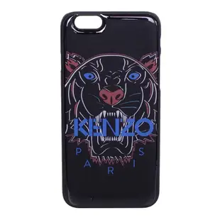 KENZO 虎頭彩繪 I Phone 6s軟膠手機殼 (4.7吋/黑色)