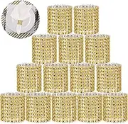 Wotoban Bling Napkin Rings Set of 150, Rhinestone Gold Napkin Rings Diamond Adornment Napkin Holder Bulk for Wedding, Dinner, Party, Table Decorations, Gold