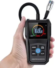 Portable Gas Leak Detector LCD Display Flexible Probe Natural Gas Propane